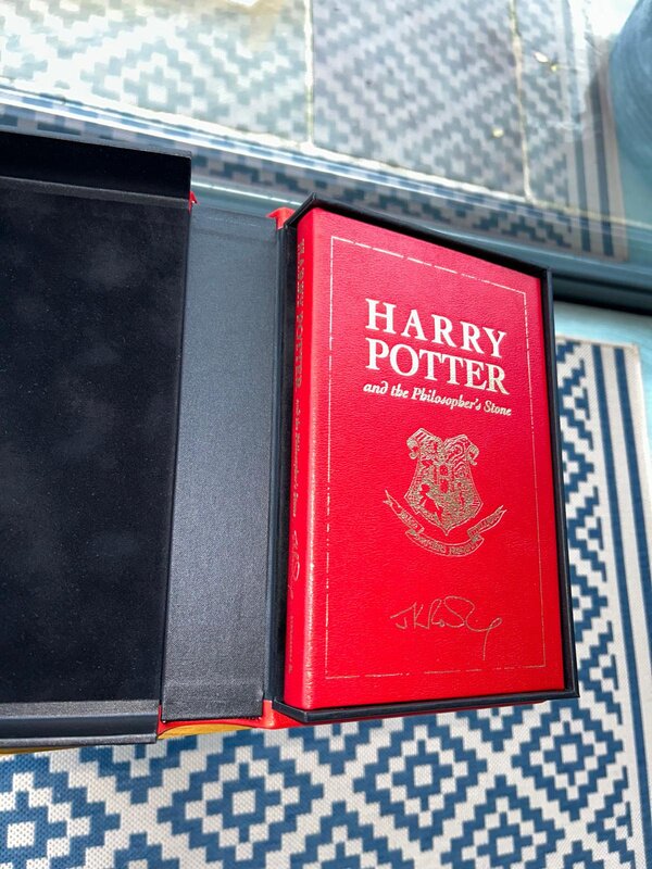 The book in its traycase